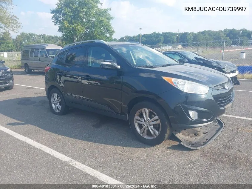 2013 Hyundai Tucson Gls VIN: KM8JUCAC4DU739997 Lot: 40183381