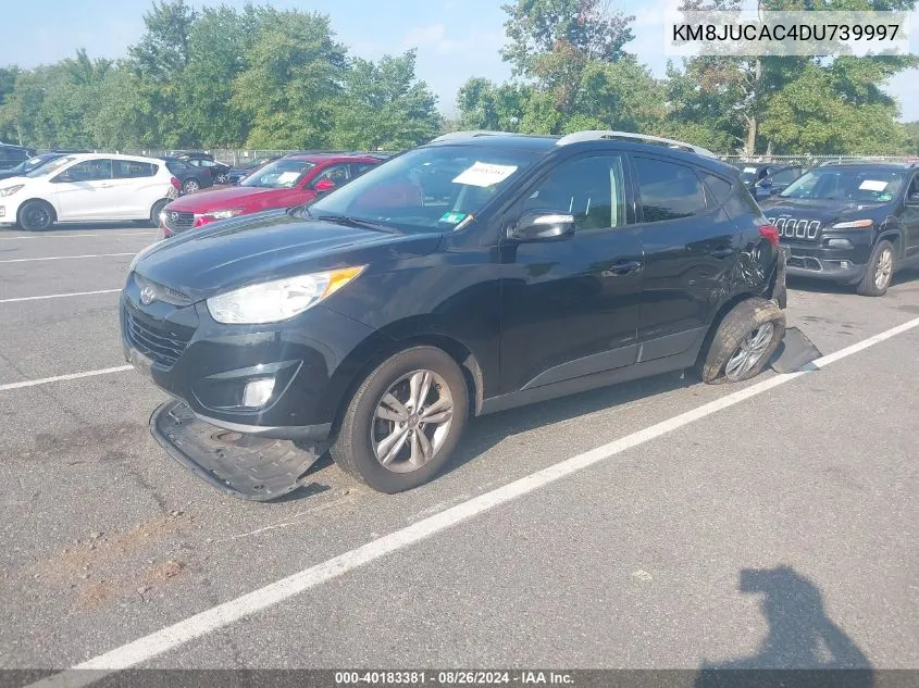 2013 Hyundai Tucson Gls VIN: KM8JUCAC4DU739997 Lot: 40183381