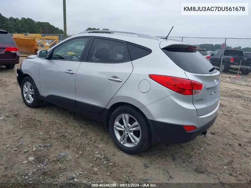 2013 Hyundai Tucson Gls VIN: KM8JU3AC7DU561678 Lot: 40345296