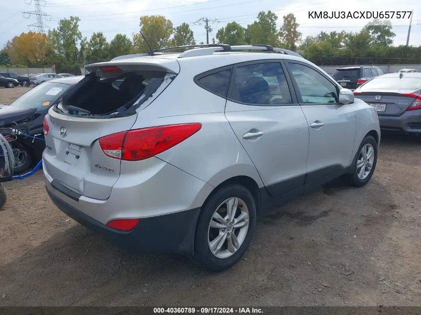 2013 Hyundai Tucson Gls VIN: KM8JU3ACXDU657577 Lot: 40360789