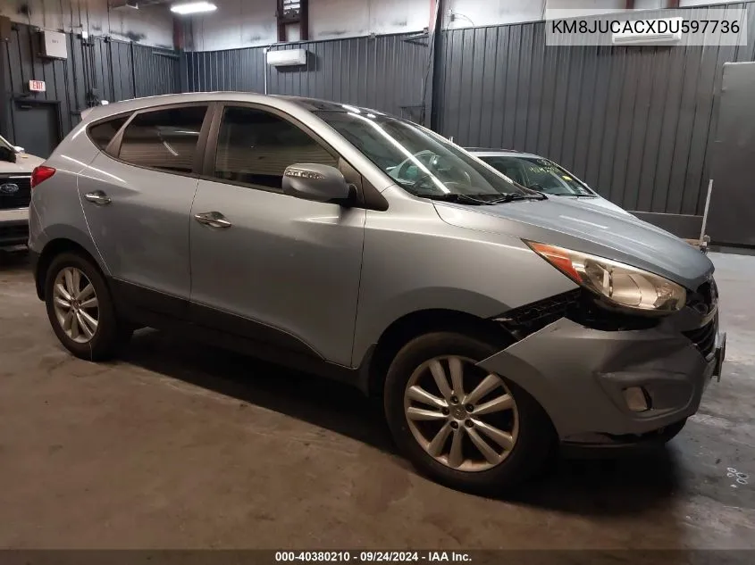 2013 Hyundai Tucson Limited VIN: KM8JUCACXDU597736 Lot: 40380210