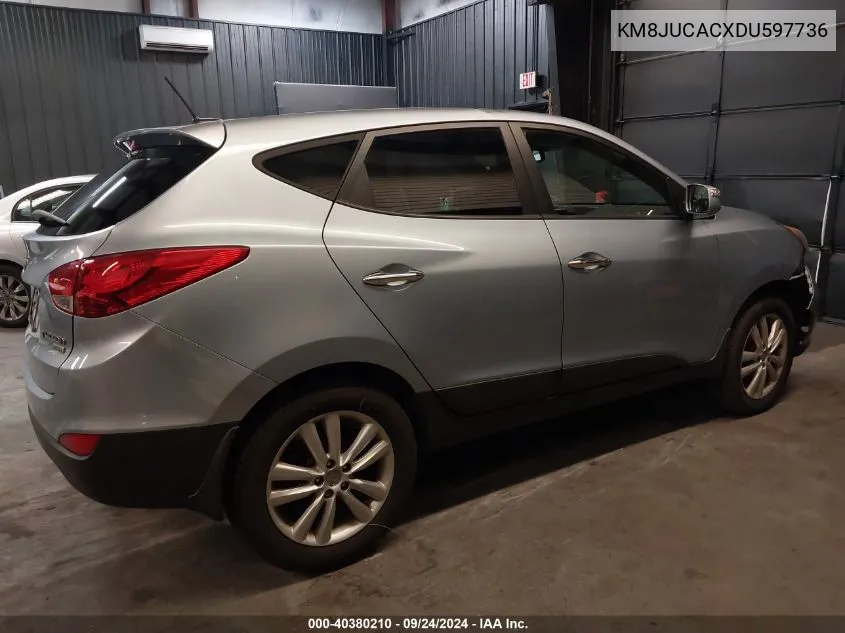 2013 Hyundai Tucson Limited VIN: KM8JUCACXDU597736 Lot: 40380210