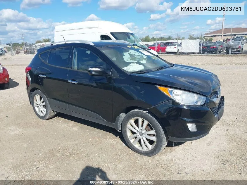 2013 Hyundai Tucson Limited VIN: KM8JUCAC2DU693781 Lot: 40389549