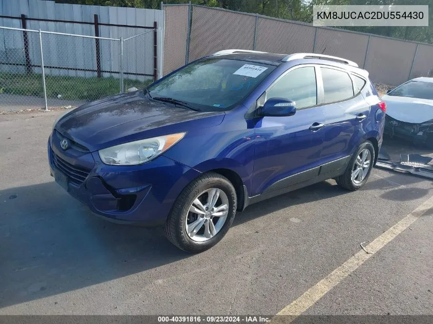 2013 Hyundai Tucson Gls VIN: KM8JUCAC2DU554430 Lot: 40391816