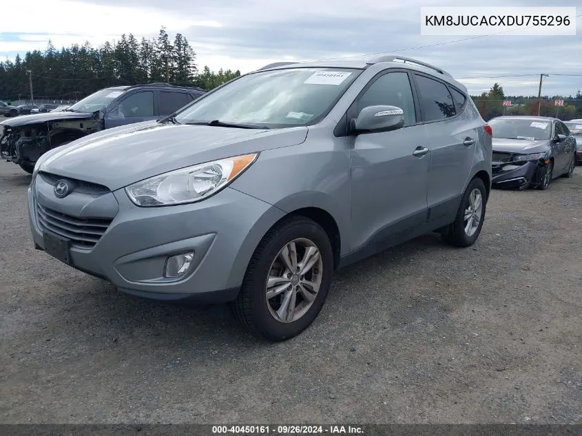 2013 Hyundai Tucson Gls VIN: KM8JUCACXDU755296 Lot: 40450161