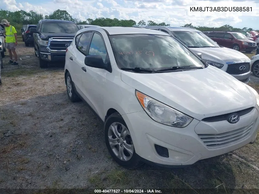 2013 Hyundai Tucson Gl VIN: KM8JT3AB3DU588581 Lot: 40477527