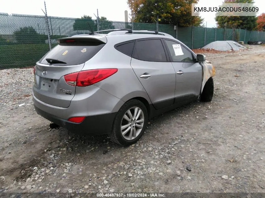 2013 Hyundai Tucson Limited VIN: KM8JU3AC0DU548609 Lot: 40487937