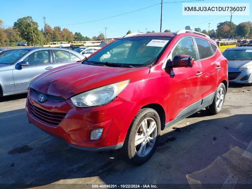 2013 Hyundai Tucson Gls VIN: KM8JU3AC1DU736037 Lot: 40596201