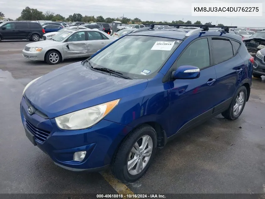 2013 Hyundai Tucson Gls VIN: KM8JU3AC4DU762275 Lot: 40618818