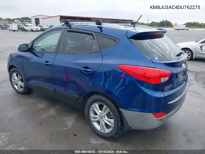 2013 Hyundai Tucson Gls VIN: KM8JU3AC4DU762275 Lot: 40618818