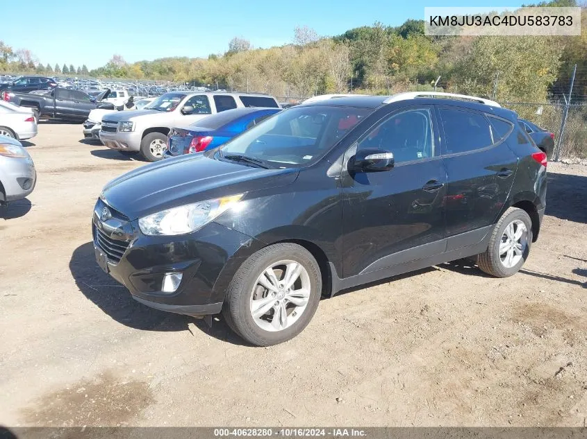 2013 Hyundai Tucson Gls VIN: KM8JU3AC4DU583783 Lot: 40628280