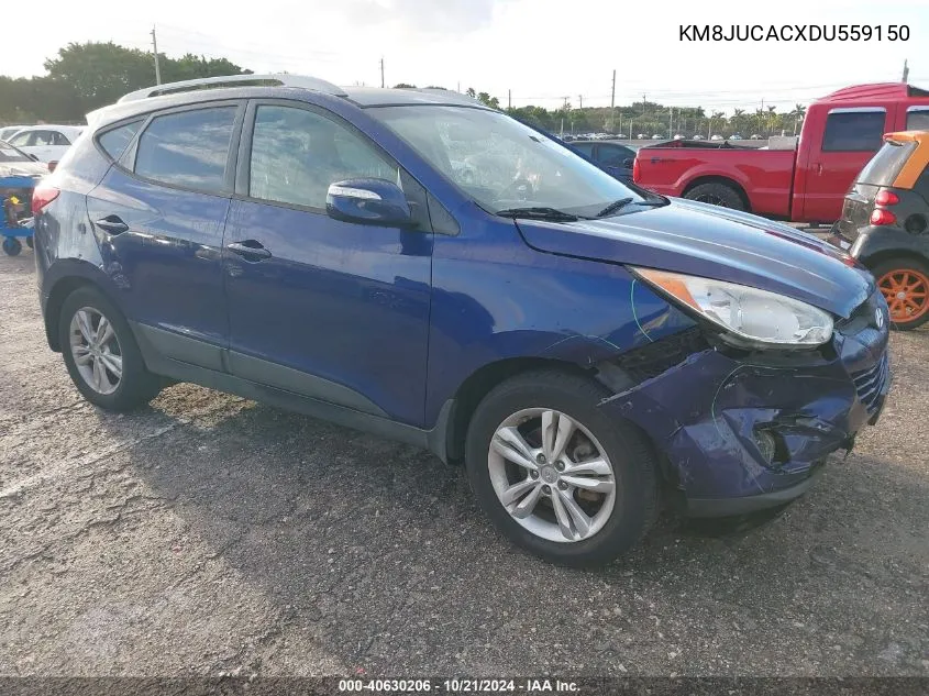 2013 Hyundai Tucson Gls/Limited VIN: KM8JUCACXDU559150 Lot: 40630206