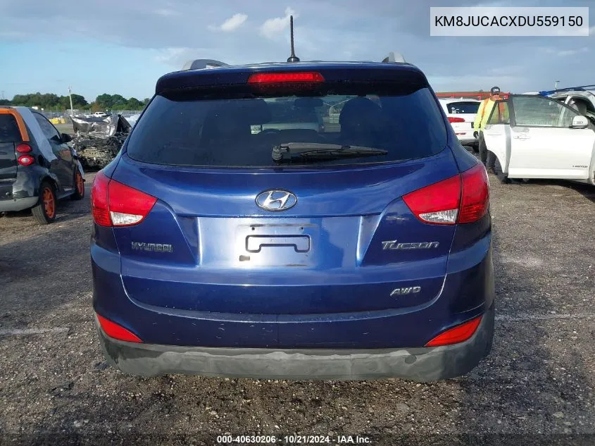 2013 Hyundai Tucson Gls/Limited VIN: KM8JUCACXDU559150 Lot: 40630206