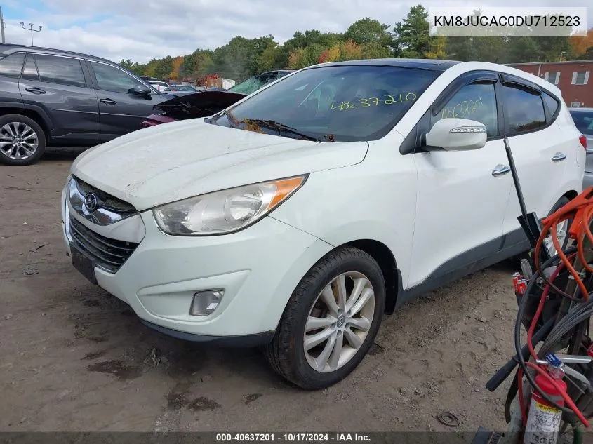 2013 Hyundai Tucson Limited VIN: KM8JUCAC0DU712523 Lot: 40637201