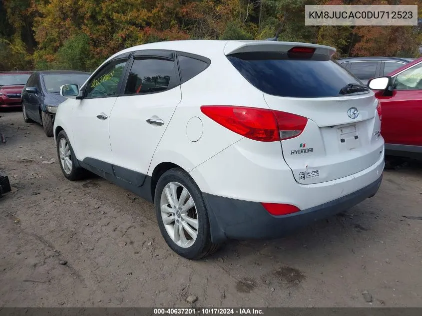 2013 Hyundai Tucson Limited VIN: KM8JUCAC0DU712523 Lot: 40637201