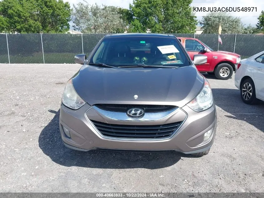 2013 Hyundai Tucson Limited VIN: KM8JU3AC6DU548971 Lot: 40663833