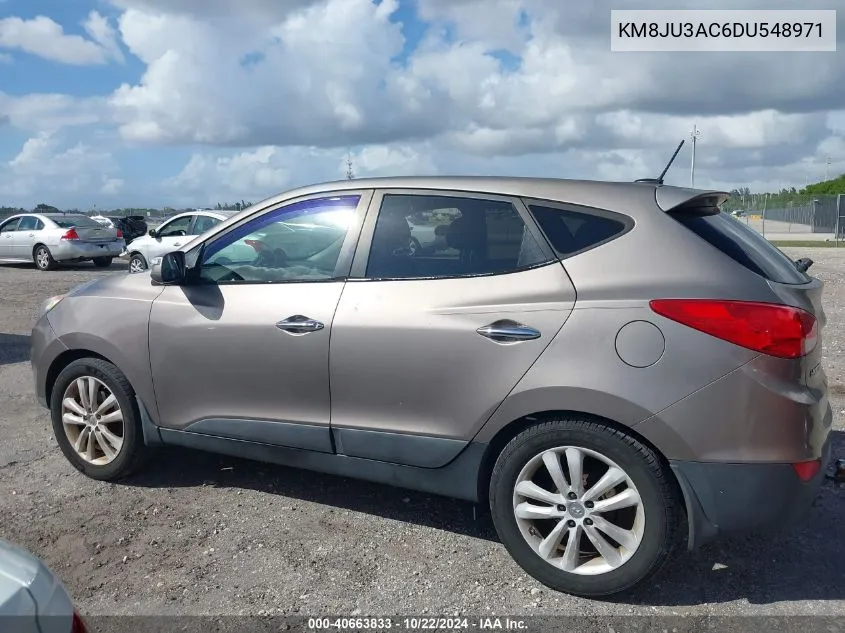 KM8JU3AC6DU548971 2013 Hyundai Tucson Limited