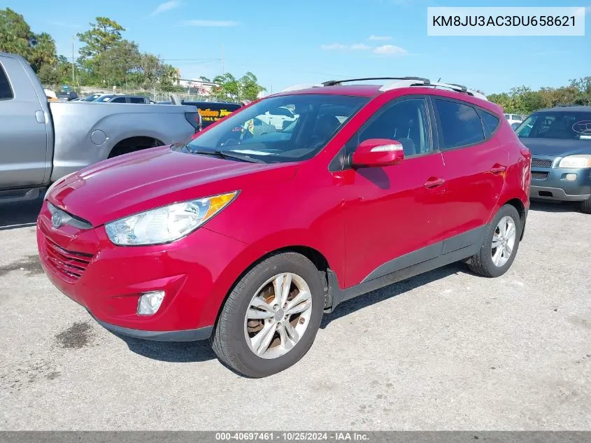 2013 Hyundai Tucson Gls VIN: KM8JU3AC3DU658621 Lot: 40697461