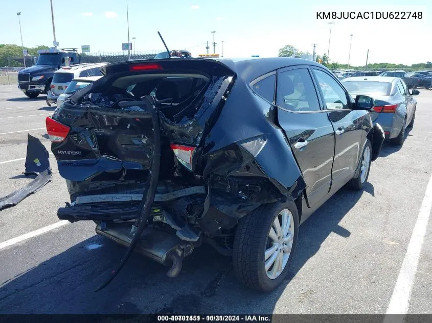 2013 Hyundai Tucson Limited VIN: KM8JUCAC1DU622748 Lot: 40701451