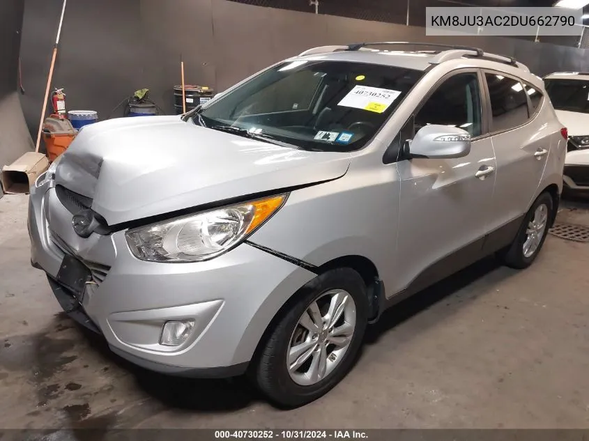 2013 Hyundai Tucson Gls VIN: KM8JU3AC2DU662790 Lot: 40730252