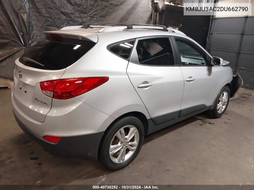 2013 Hyundai Tucson Gls VIN: KM8JU3AC2DU662790 Lot: 40730252