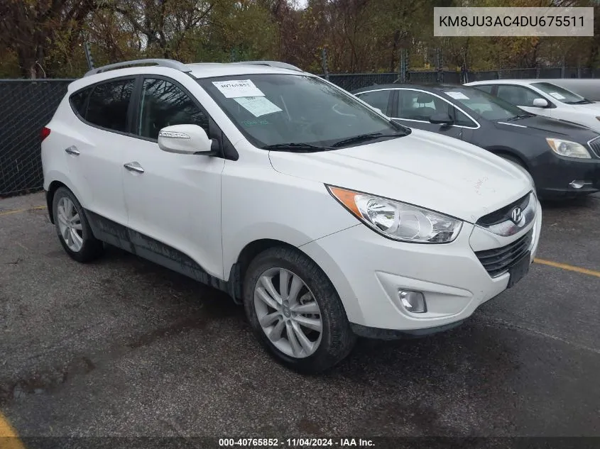 2013 Hyundai Tucson Limited VIN: KM8JU3AC4DU675511 Lot: 40765852