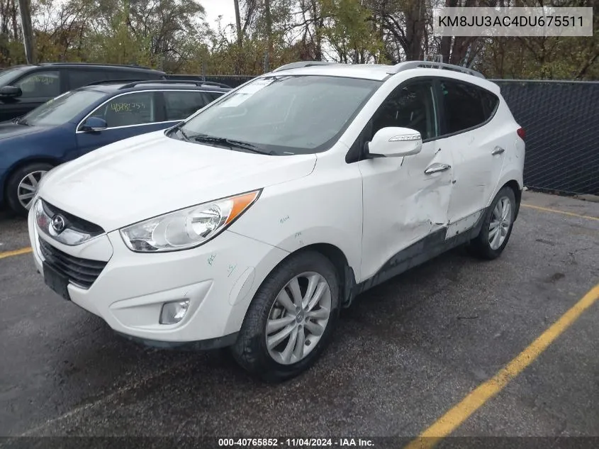 2013 Hyundai Tucson Limited VIN: KM8JU3AC4DU675511 Lot: 40765852