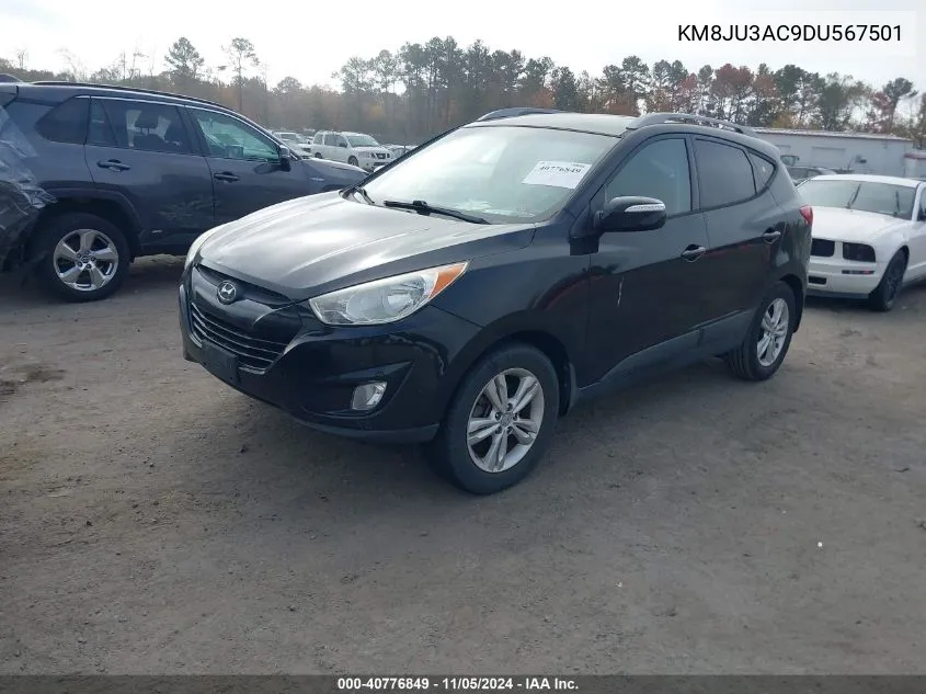 2013 Hyundai Tucson Gls VIN: KM8JU3AC9DU567501 Lot: 40776849