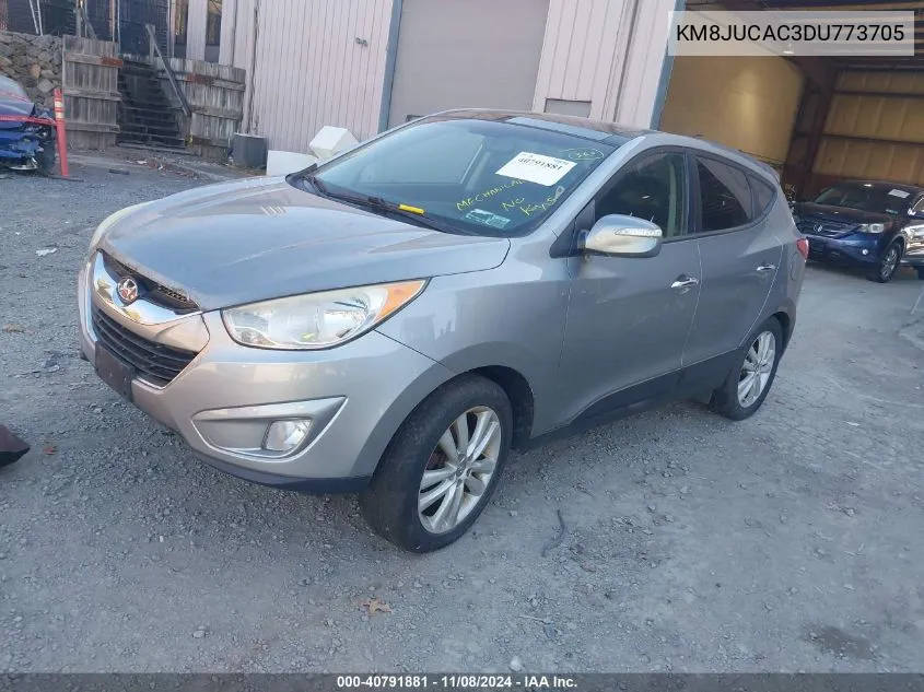 2013 Hyundai Tucson Limited VIN: KM8JUCAC3DU773705 Lot: 40791881