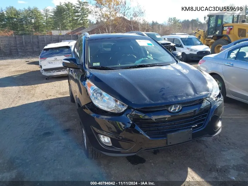 2013 Hyundai Tucson Gls VIN: KM8JUCAC3DU559698 Lot: 40794042