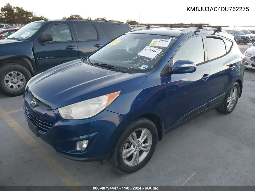 2013 Hyundai Tucson Gls VIN: KM8JU3AC4DU762275 Lot: 40794447