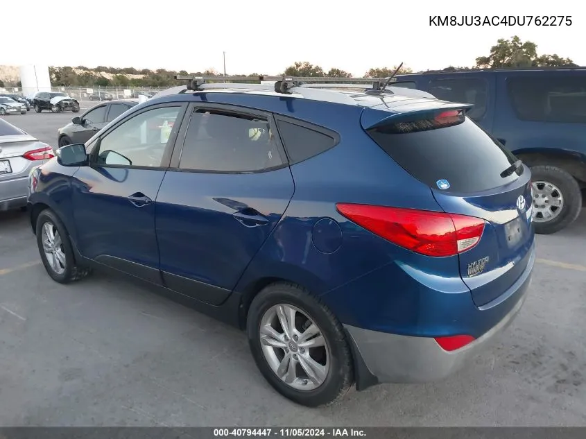 2013 Hyundai Tucson Gls VIN: KM8JU3AC4DU762275 Lot: 40794447