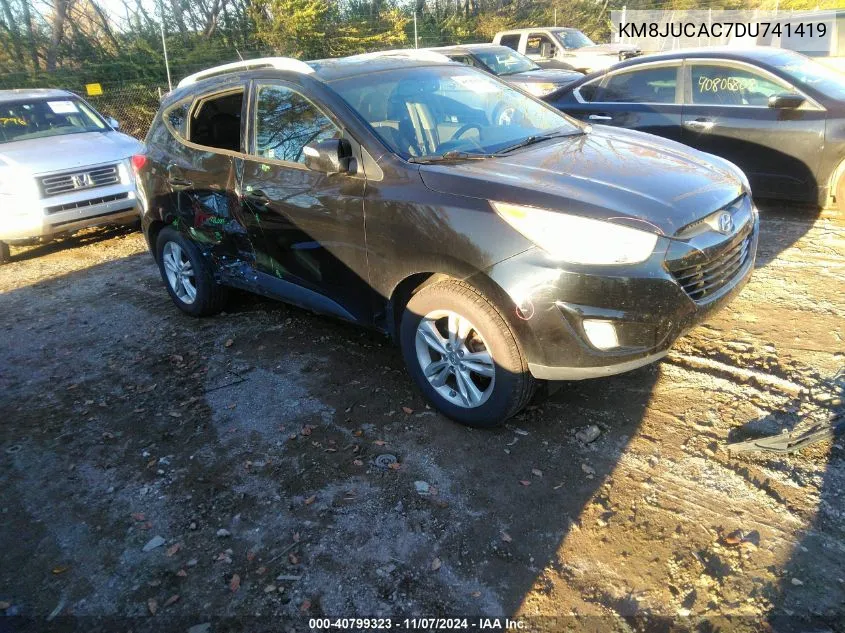 2013 Hyundai Tucson Gls VIN: KM8JUCAC7DU741419 Lot: 40799323