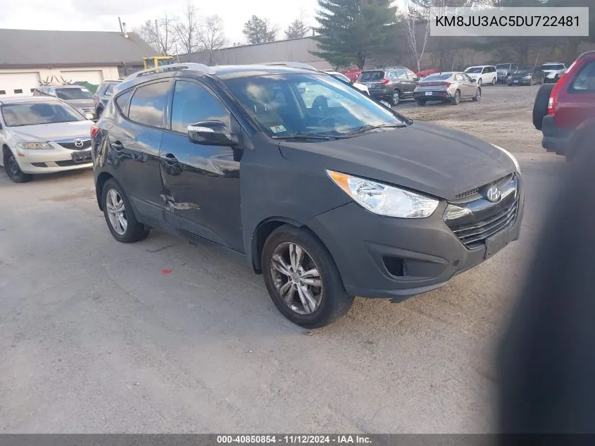 2013 Hyundai Tucson Gls VIN: KM8JU3AC5DU722481 Lot: 40850854