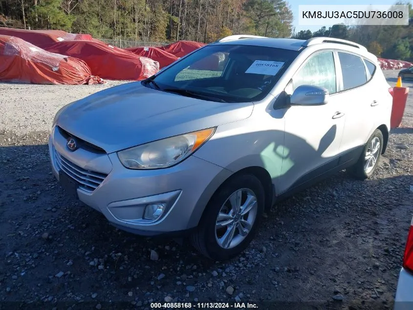 2013 Hyundai Tucson Gls VIN: KM8JU3AC5DU736008 Lot: 40858168