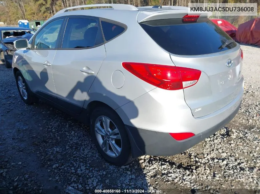 2013 Hyundai Tucson Gls VIN: KM8JU3AC5DU736008 Lot: 40858168