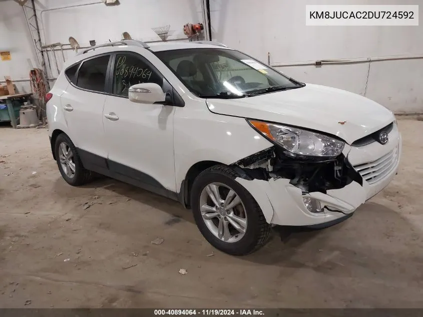 2013 Hyundai Tucson Gls VIN: KM8JUCAC2DU724592 Lot: 40894064