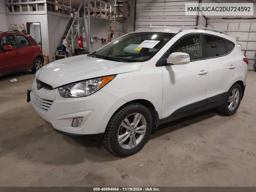 2013 Hyundai Tucson Gls VIN: KM8JUCAC2DU724592 Lot: 40894064