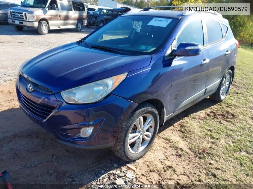 2013 Hyundai Tucson Gls VIN: KM8JUCAC7DU590579 Lot: 40898778