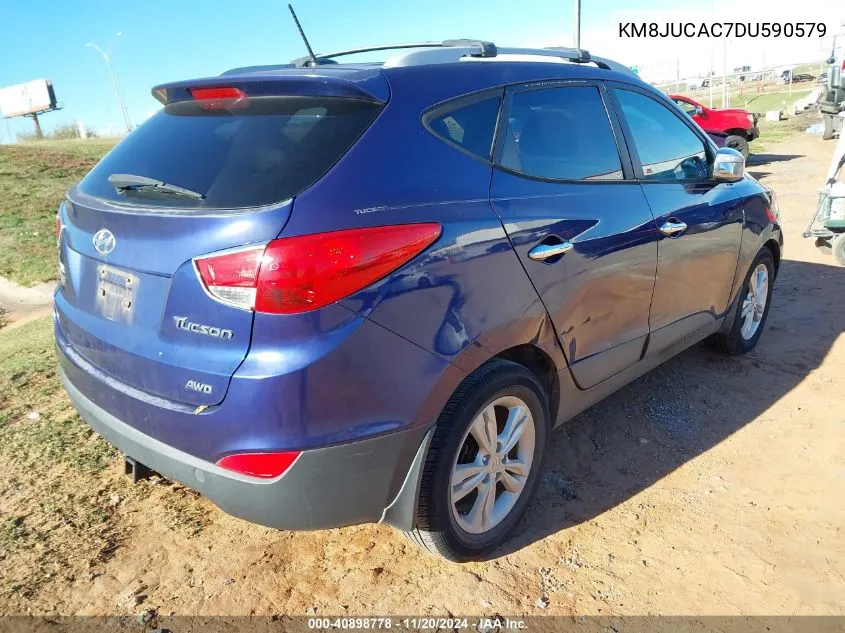 2013 Hyundai Tucson Gls VIN: KM8JUCAC7DU590579 Lot: 40898778