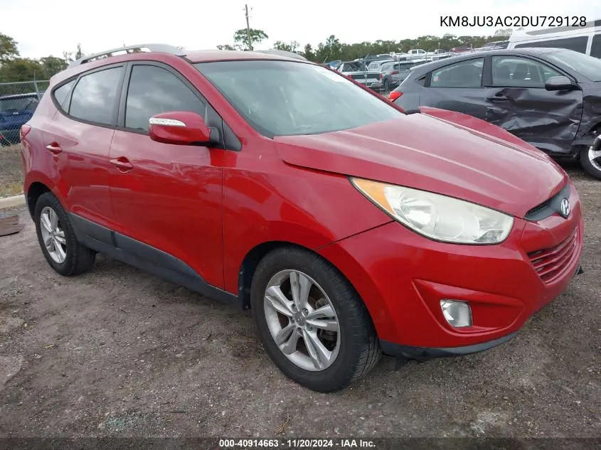 2013 Hyundai Tucson Gls VIN: KM8JU3AC2DU729128 Lot: 40914663