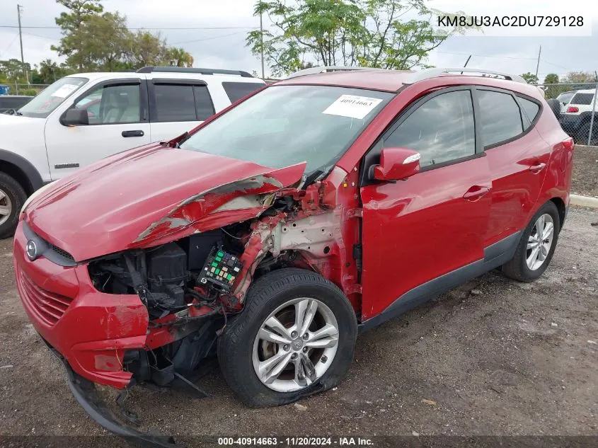 2013 Hyundai Tucson Gls VIN: KM8JU3AC2DU729128 Lot: 40914663