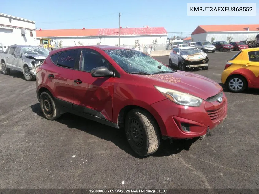 2014 Hyundai Tucson Gl VIN: KM8JT3AFXEU868552 Lot: 12089808