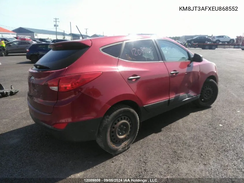 2014 Hyundai Tucson Gl VIN: KM8JT3AFXEU868552 Lot: 12089808