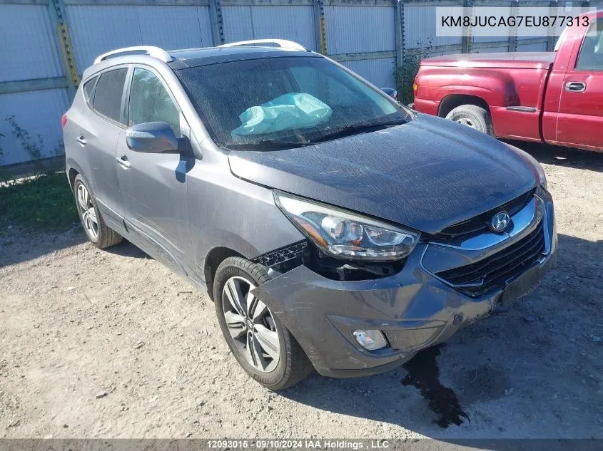 2014 Hyundai Tucson Limited VIN: KM8JUCAG7EU877313 Lot: 12093015