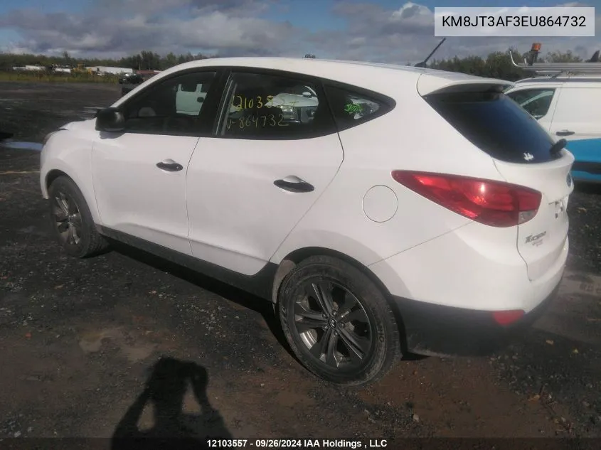 2014 Hyundai Tucson Gls VIN: KM8JT3AF3EU864732 Lot: 12103557