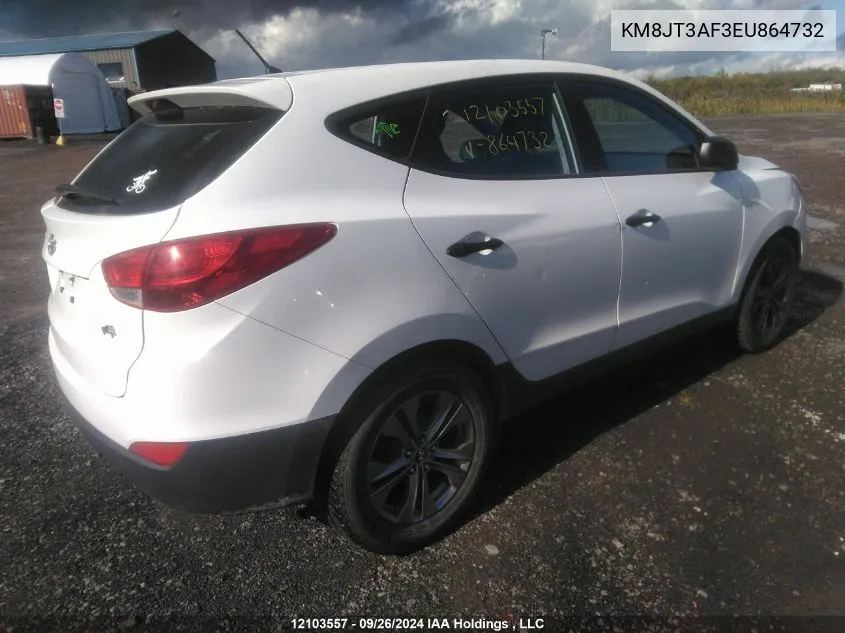 2014 Hyundai Tucson Gls VIN: KM8JT3AF3EU864732 Lot: 12103557