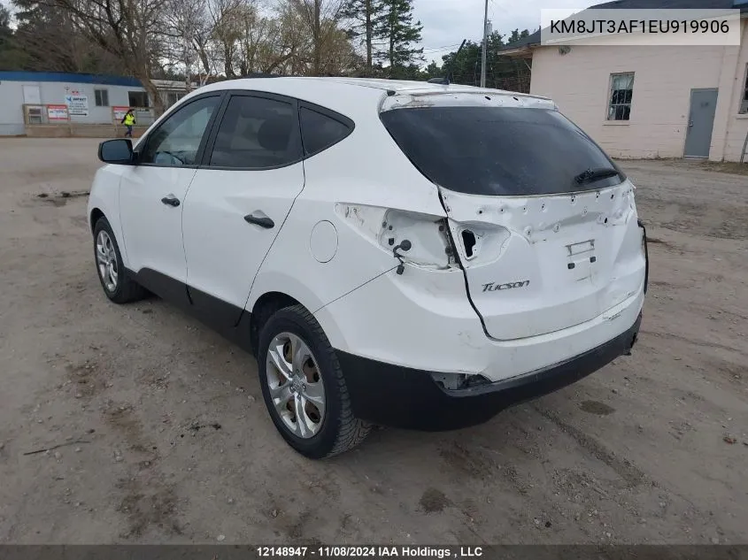 2014 Hyundai Tucson Gls VIN: KM8JT3AF1EU919906 Lot: 12148947