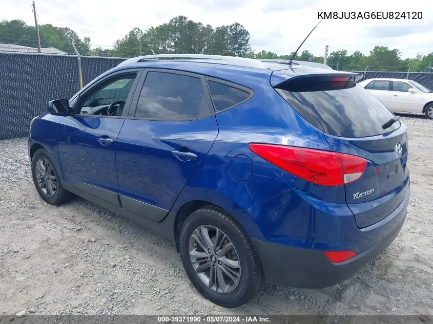 KM8JU3AG6EU824120 2014 Hyundai Tucson Se