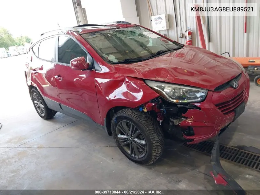 2014 Hyundai Tucson Se VIN: KM8JU3AG8EU889521 Lot: 39710044